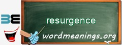 WordMeaning blackboard for resurgence